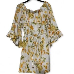 Blush Yellow Floral Dress